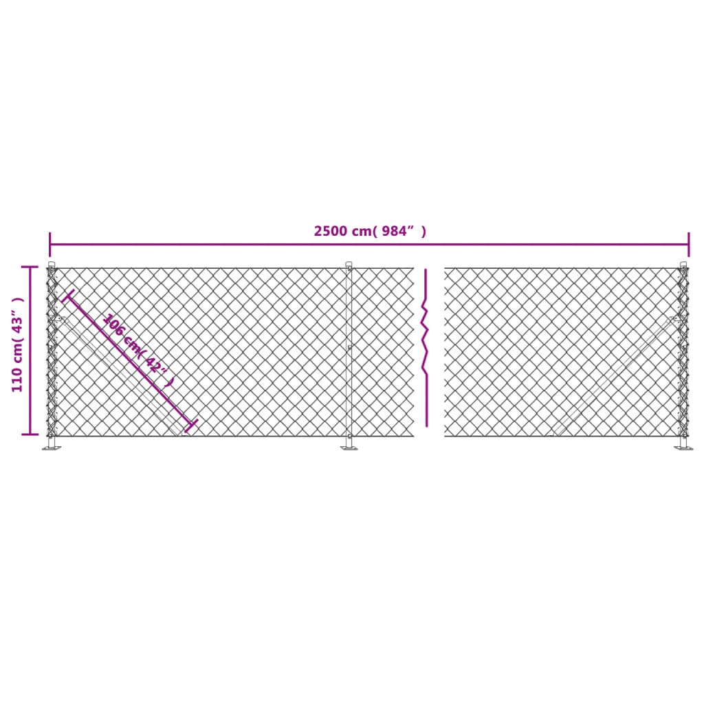 Cerca De Alambre Con Brida Verde 1,1x25 M / Vetonek_2