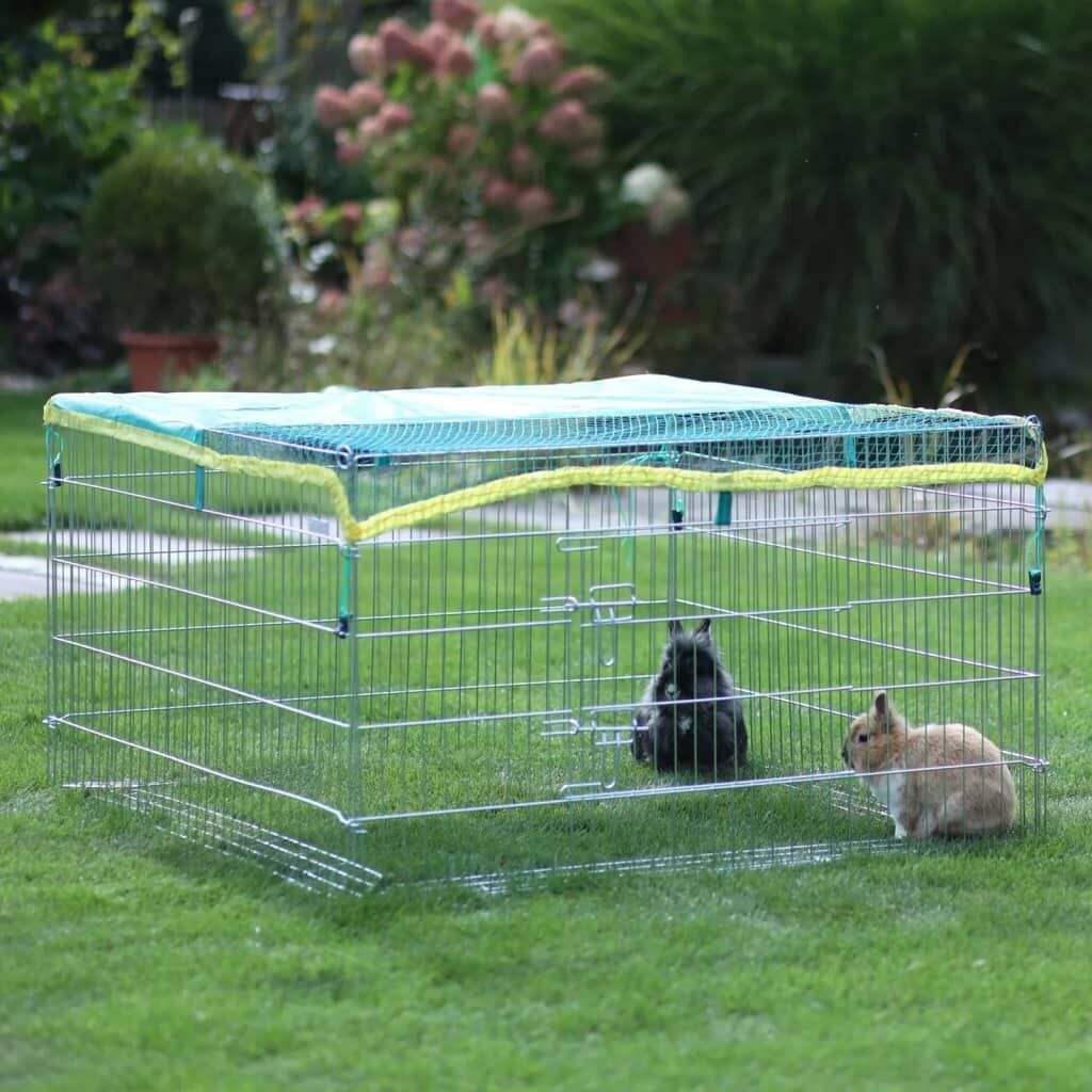 Kerbl Recinto Exterior Para Animales Pequeños Y Barrera Escape Cromado_4