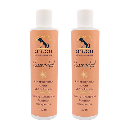 Acondicionador Natural Para Perros “suavidad” – Pack Ahorro – 2x250 Ml