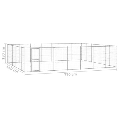 Perrera De Exterior De Acero Galvanizado 50,82 M²_5