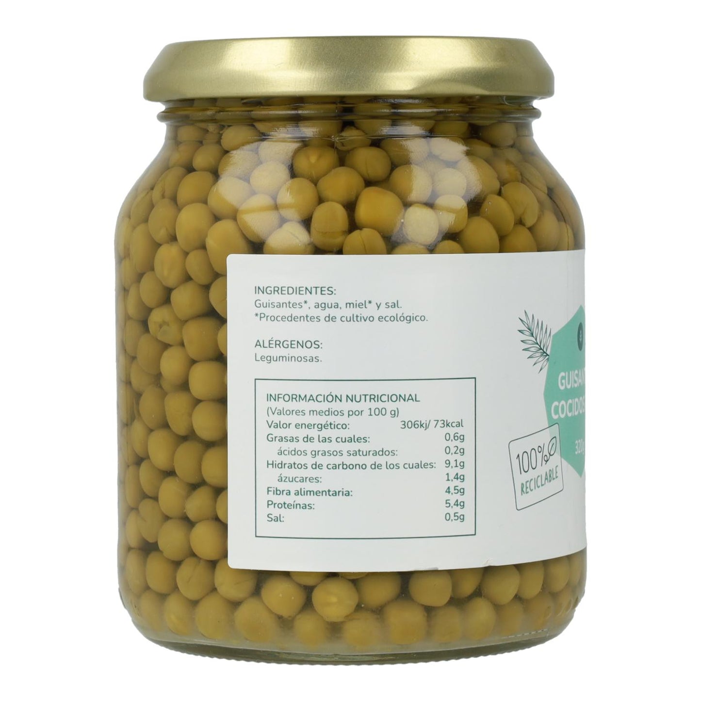 ECO Planeta Huerto Ervilhas 320 g