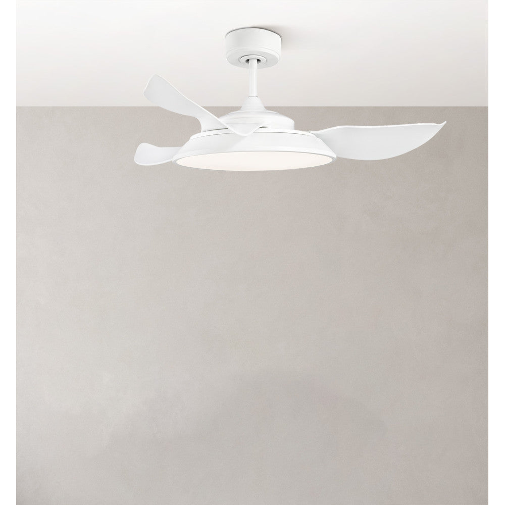 Ventilador Dc Sierra 40w Blanco 3 Aspas 107d 4400lm 6vel 3000-4000-6500k Remoto,memoria,temporizador_1