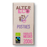 Chocolate Negro Orgânico Altereco para Sobremesas 200g