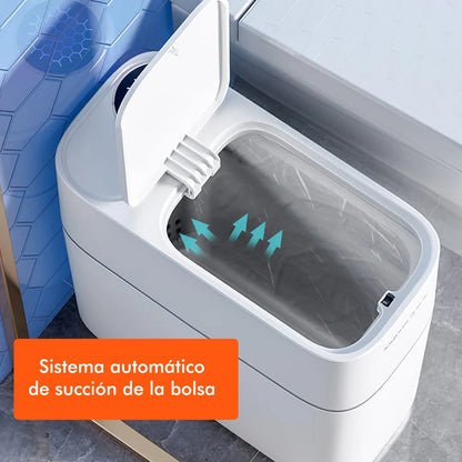 Papelera Cubo De Basura Con Diseño De Adsorción Automática 10incluye 20 Bolsas De Basura_3