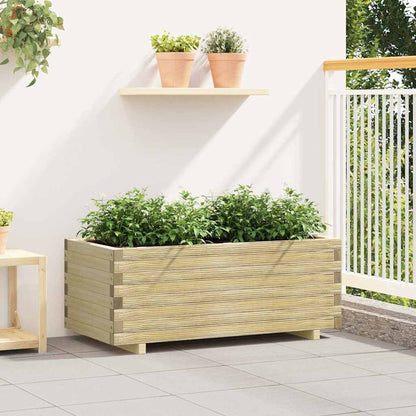 Arriate Elevado Rectangular Madera 100x50x40 Cm_2