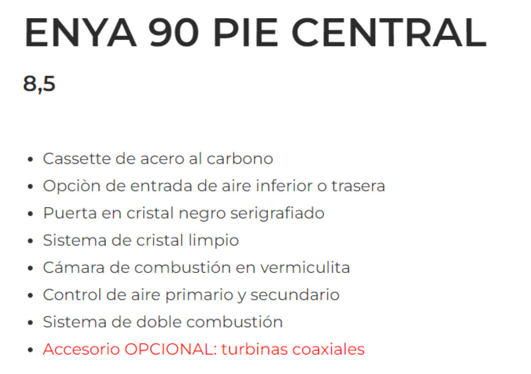 Bricosol Estufa De Leña Ferlux Modelo Enya 90 Pie Central_1