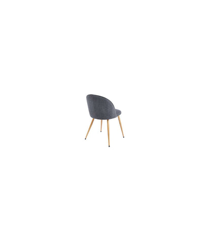 Pack De 4 Sillas Para Cocina O Comedor Evora Tapizado Textil Gris/roble, 78cm(alto) 50cm(ancho) 55cm(largo)_2