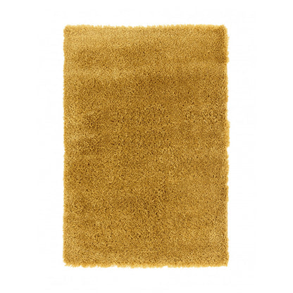 Alfombra De Salón Shaggy Amarillo Mostaza 100x150cm - Decoración - Mobiliario Doméstico_2