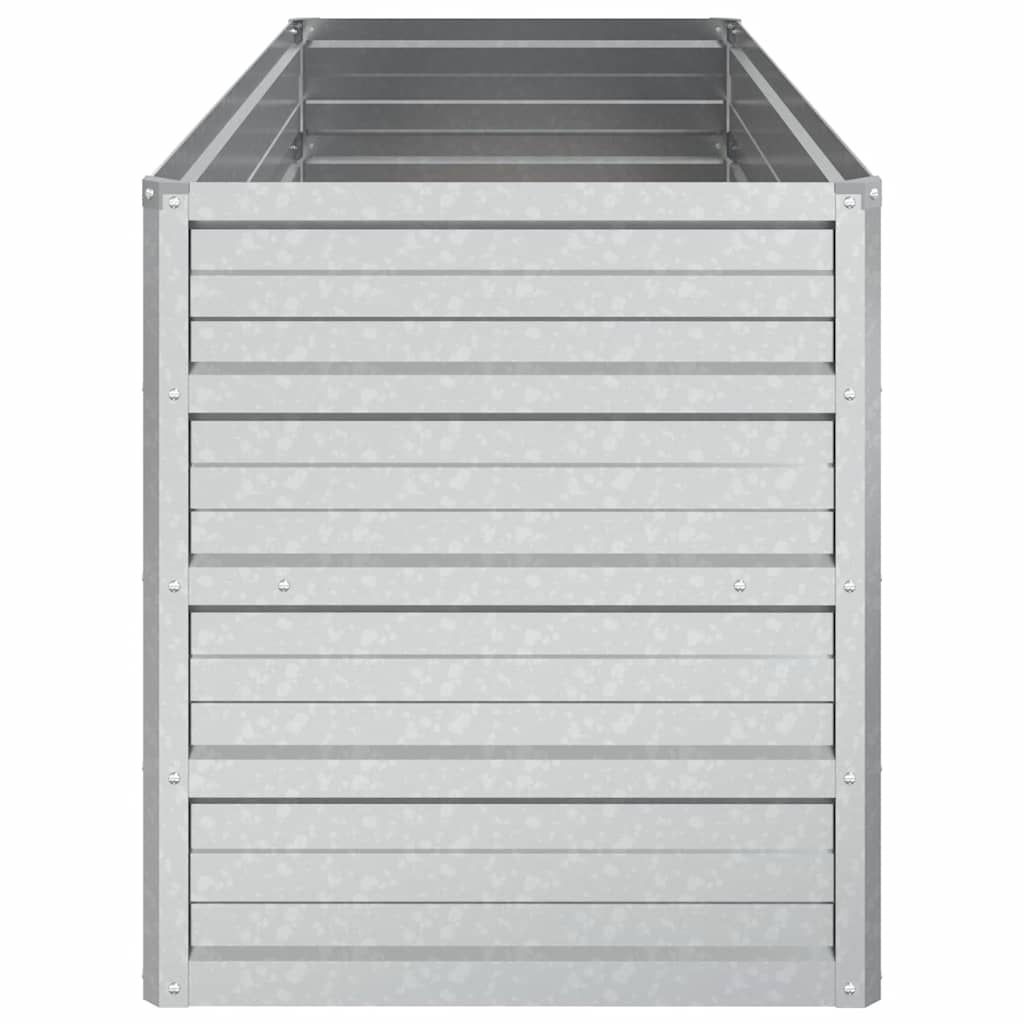 Arriate De Acero Galvanizado Plateado 100x40x45 Cm_4