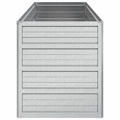 Arriate De Acero Galvanizado Plateado 100x40x45 Cm_4