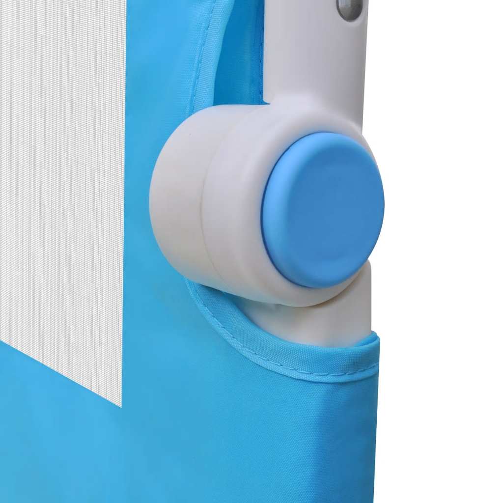 Barandilla De Seguridad Cama De Niño 2 Uds Azul 102x42 Cm_5