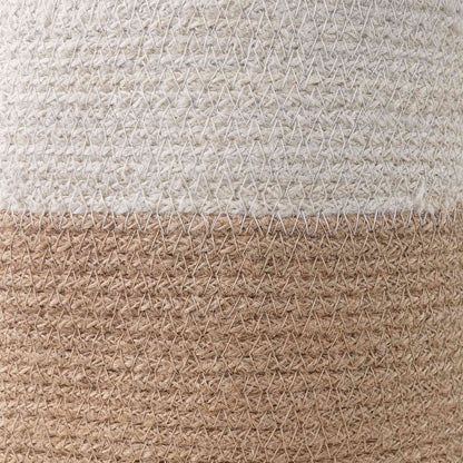 Set De Macetas De Planta 2 Uds. Natural Y Blanco Ø 28 X 28 Cm_5