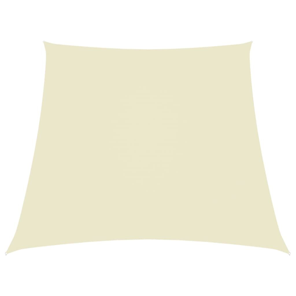 Vidaxl Toldo De Vela Trapezoidal De Tela Oxford Color Crema 3/5x4 M_0
