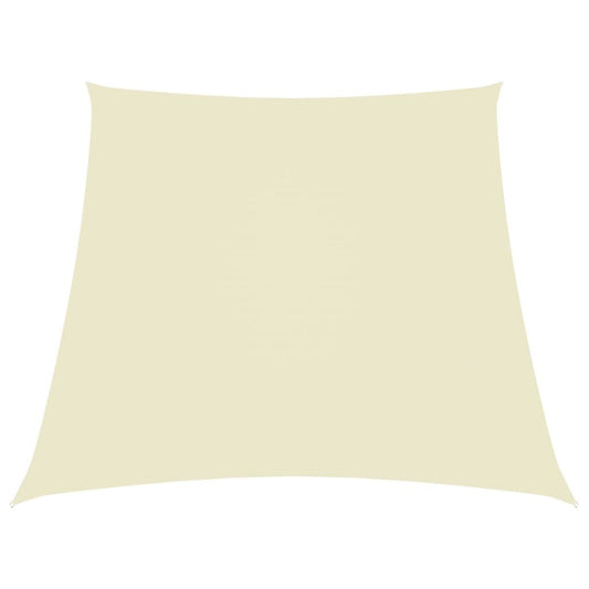 Vidaxl Toldo De Vela Trapezoidal De Tela Oxford Color Crema 3/5x4 M_0