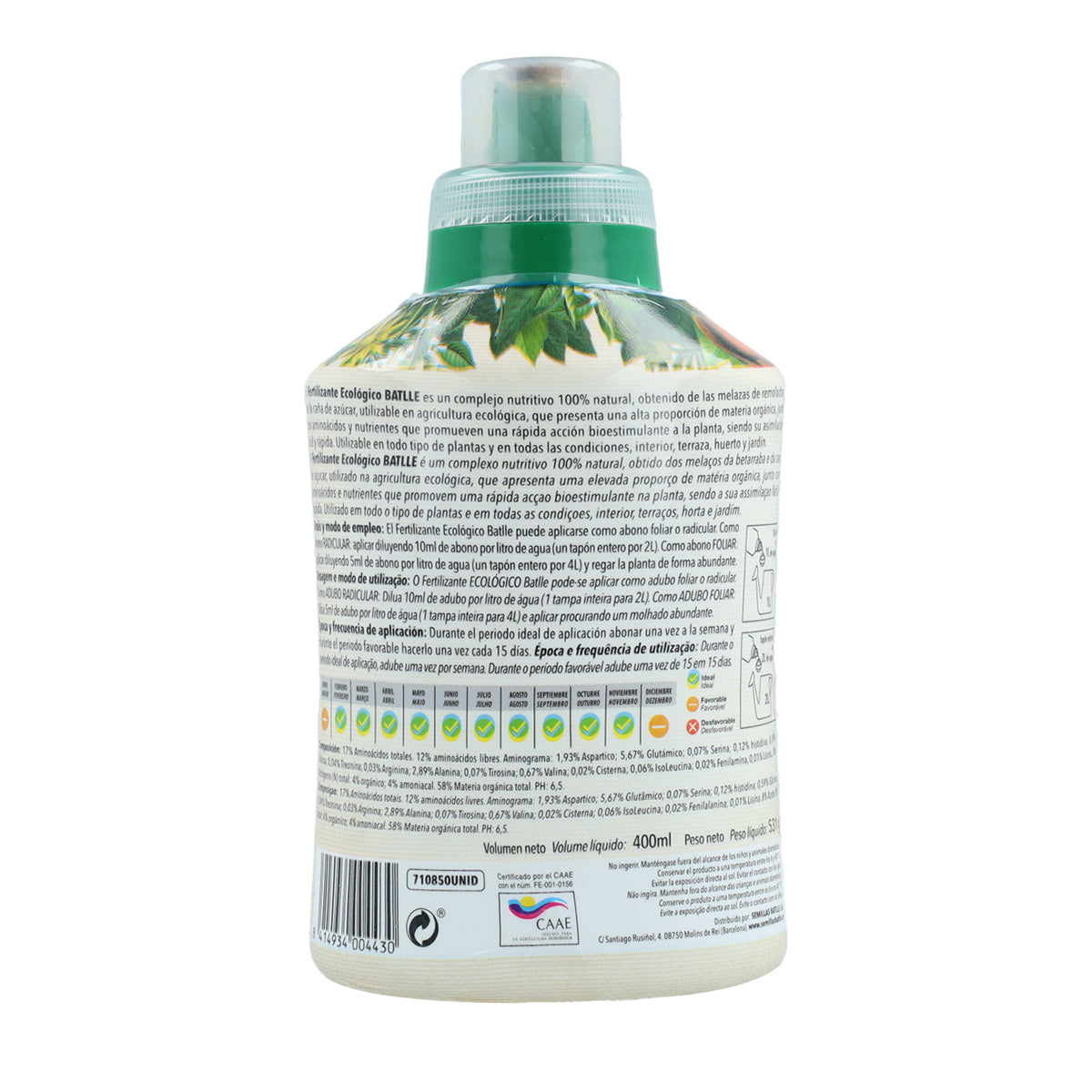 Fertilizante Orgânico Batlle 400 ml