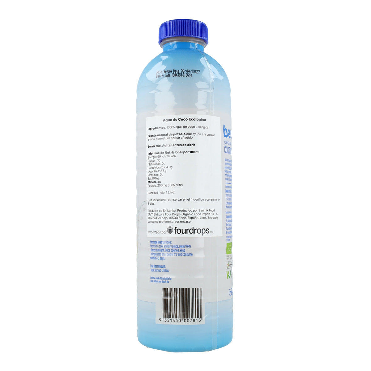 Pack 12x Agua de Coco BIO 1L
