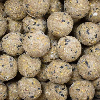 Comida Para Pájaros Silvestres, Bolas De Grasa Con Insectos, 100 X 90 Gramos Sin Red_0
