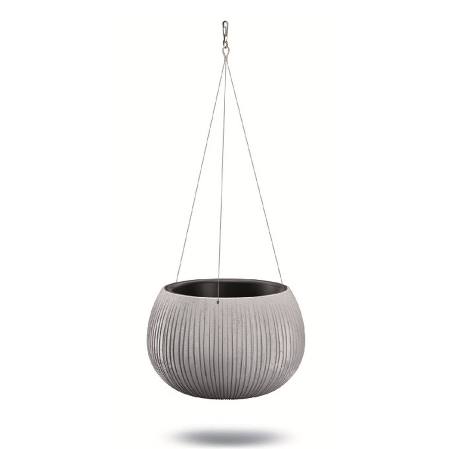 Prosperplast Beton Bowl Ws De Plástico Con Depósito En Color Cemento, 16,1 (alto) X 23,8 (ancho) X 23,8 (profundo) Cms_0