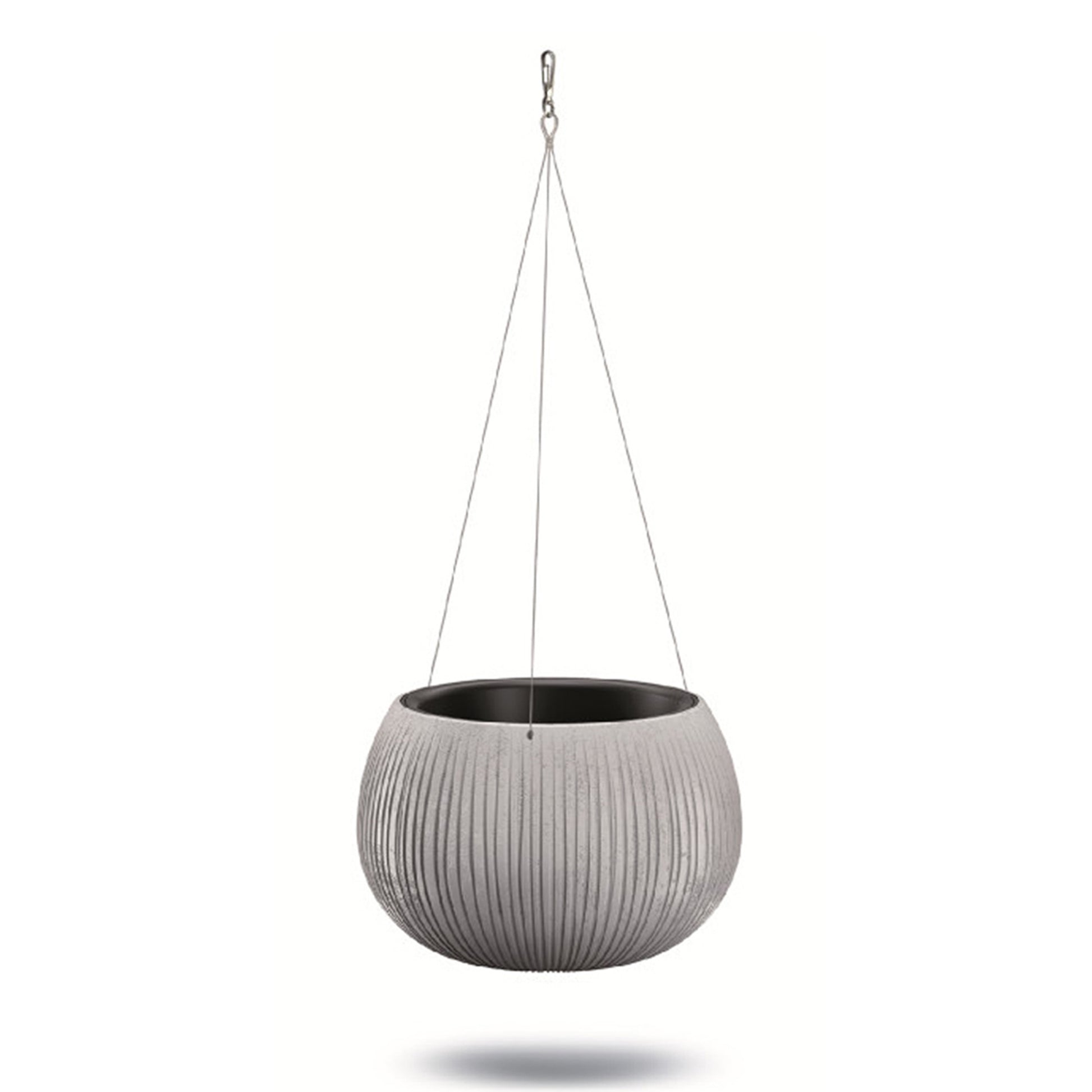 Prosperplast Beton Bowl Ws De Plástico Con Depósito En Color Cemento, 19,5 (alto) X 29 (ancho) X 29 (profundo) Cms_0