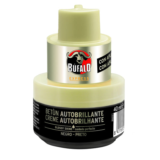 Pote preto para graxa de calçado Buffalo