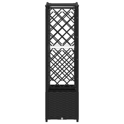 Cama Elevada Con Trellis Y Techo Negro 163 X 40 X 138 Cm Pp_3