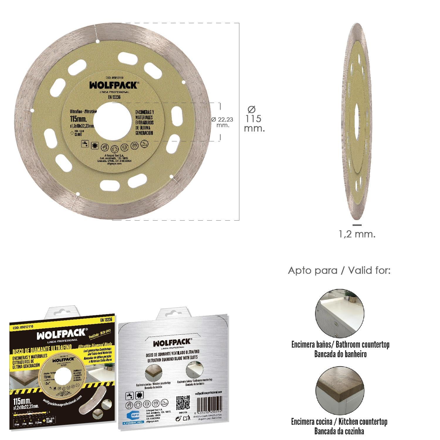Disco Diamante Ø 115 Mm. Materiales De Ultima Generación. Segmento De 10 Mm._1