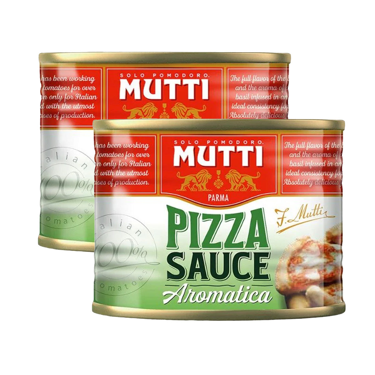 Molho Aromático para Pizza Mutti 2 unidades de 210g