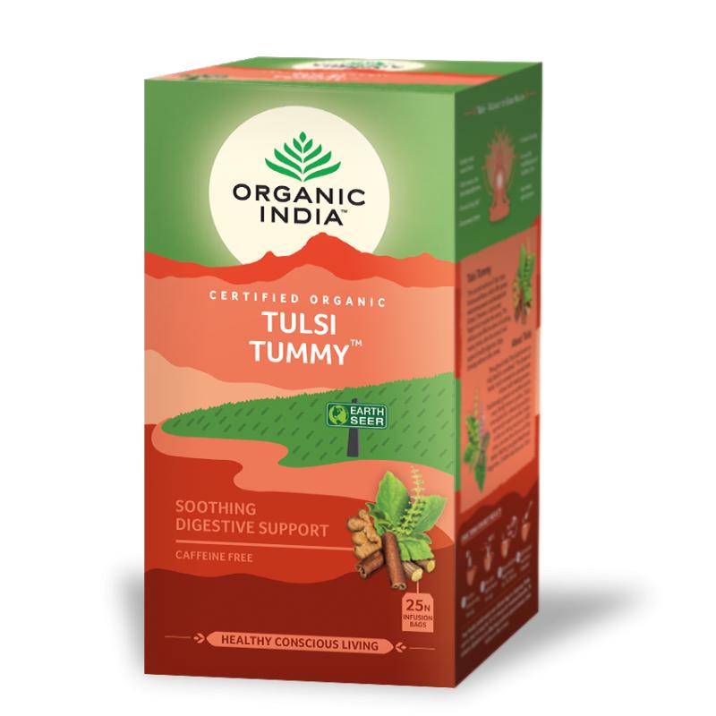 Tulsi Tummy Digestive Calmante Orgânico Índia 25 saquetas