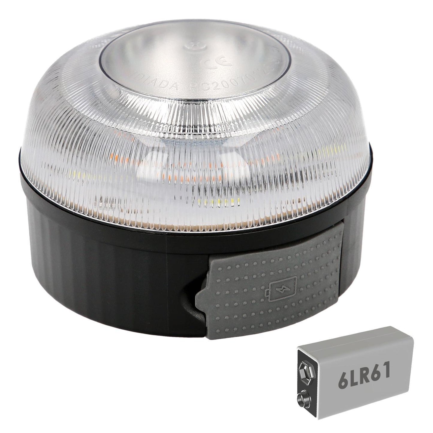 Luz Led Emergencia Coche V16 Baliza Luminosa Homologada, Pila 9v._0