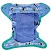 Fralda de pano de bambu pop-in Blue Puffin Close com botões de pressão
