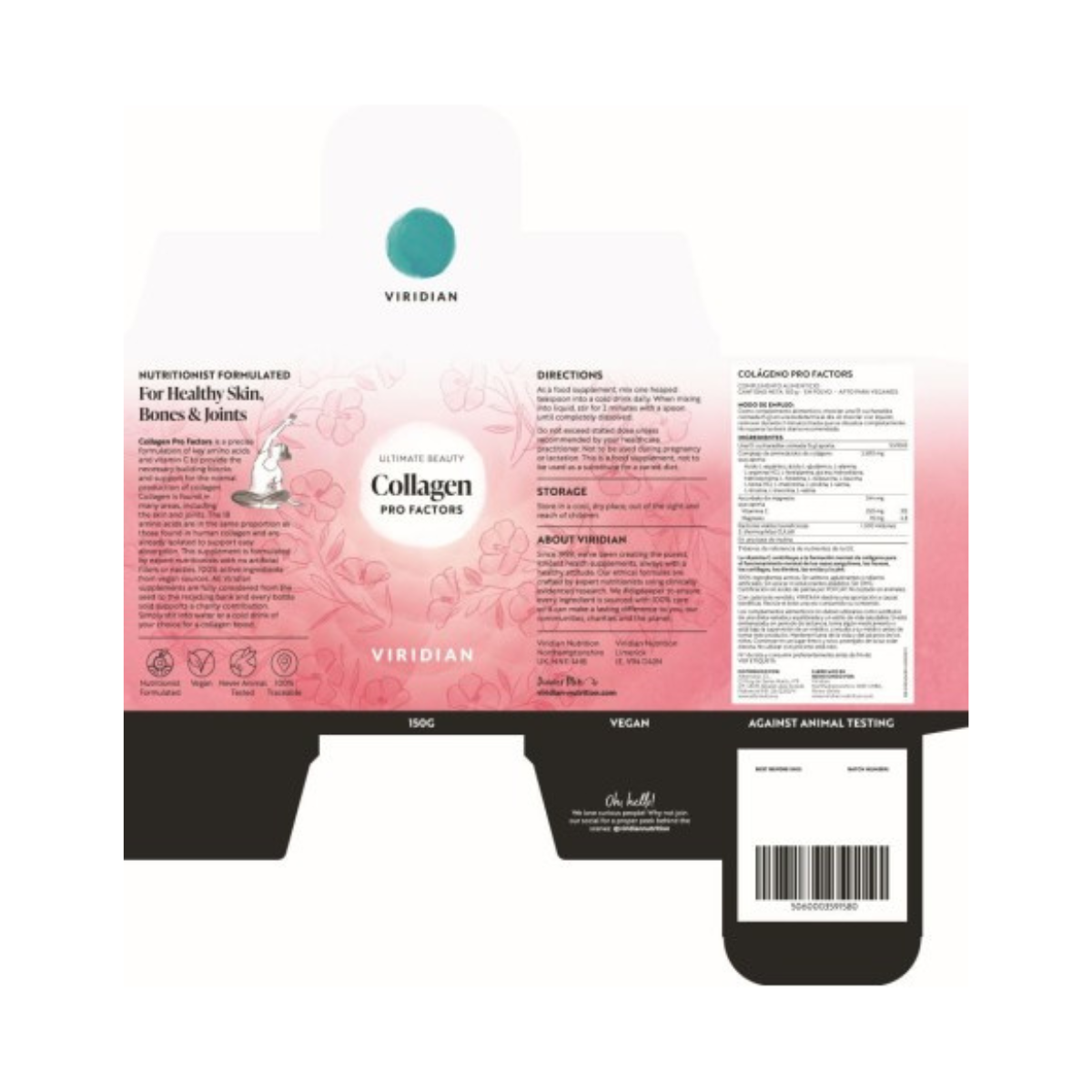Profactors Viridian Colagénio 150 g