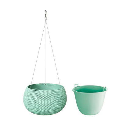 Maceta Splofy Bowl Ws 9l., Con Depósito, Dimensiones (mm) 370x370x218, Color Azul Claro_3