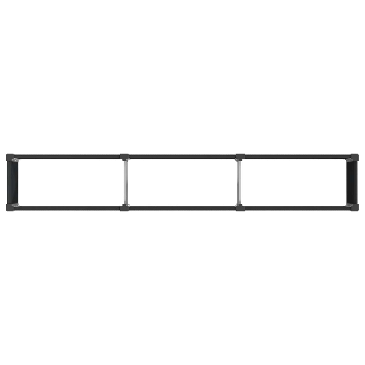 Arriate Elevado Negro 300 X 50 X 91 Cm Wpc Y Aluminio_4