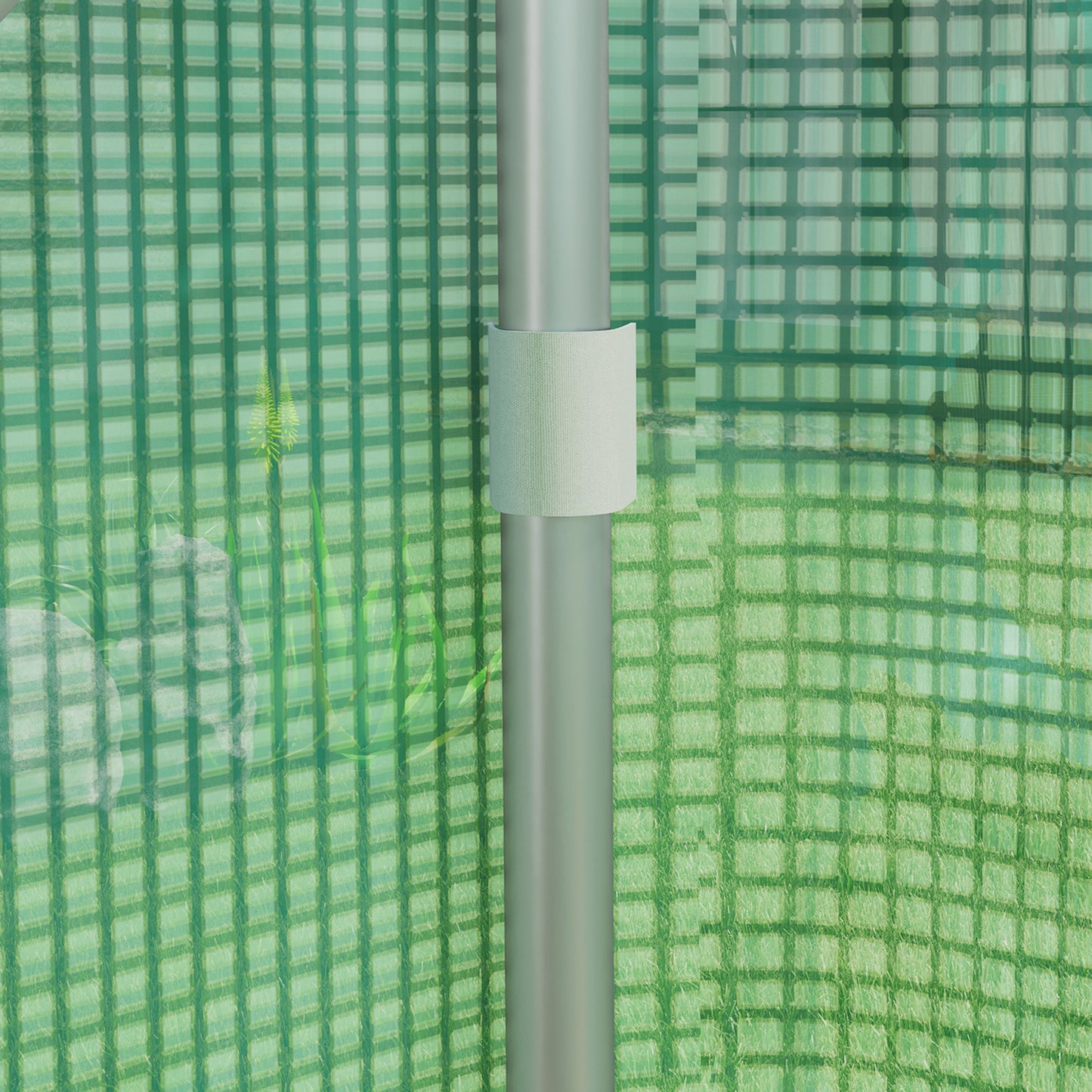 Outsunny Invernadero De Exterior 4x3x2 M Con Cubierta De Pe Anti-uv Verde_4