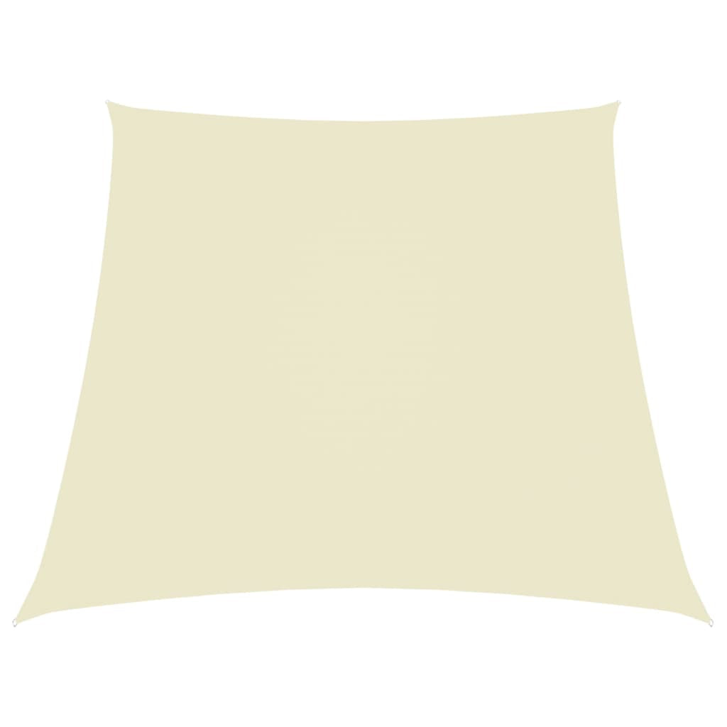 Vidaxl Toldo De Vela Trapezoidal Tela Oxford Color Crema 4/5x4 M_0