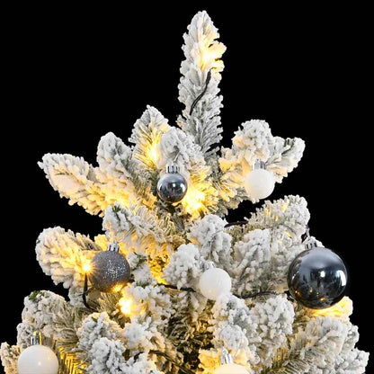 Vidaxl Árbol De Navidad Artificial Con Bisagras 300 Led Y Bolas 240 Cm_1