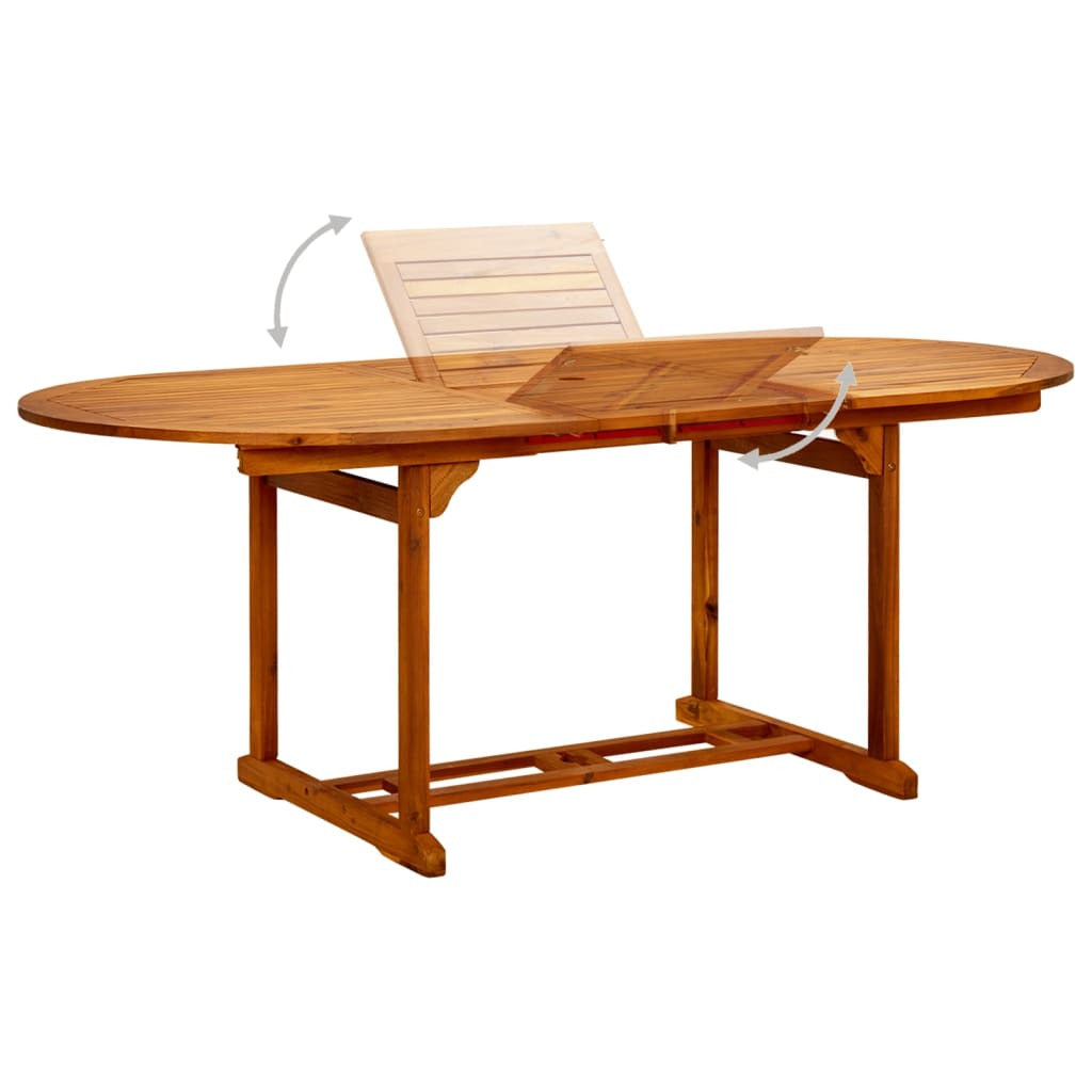 Vidaxl Juego De Comedor De Jardín 7 Pzas Madera Maciza De Acacia_3