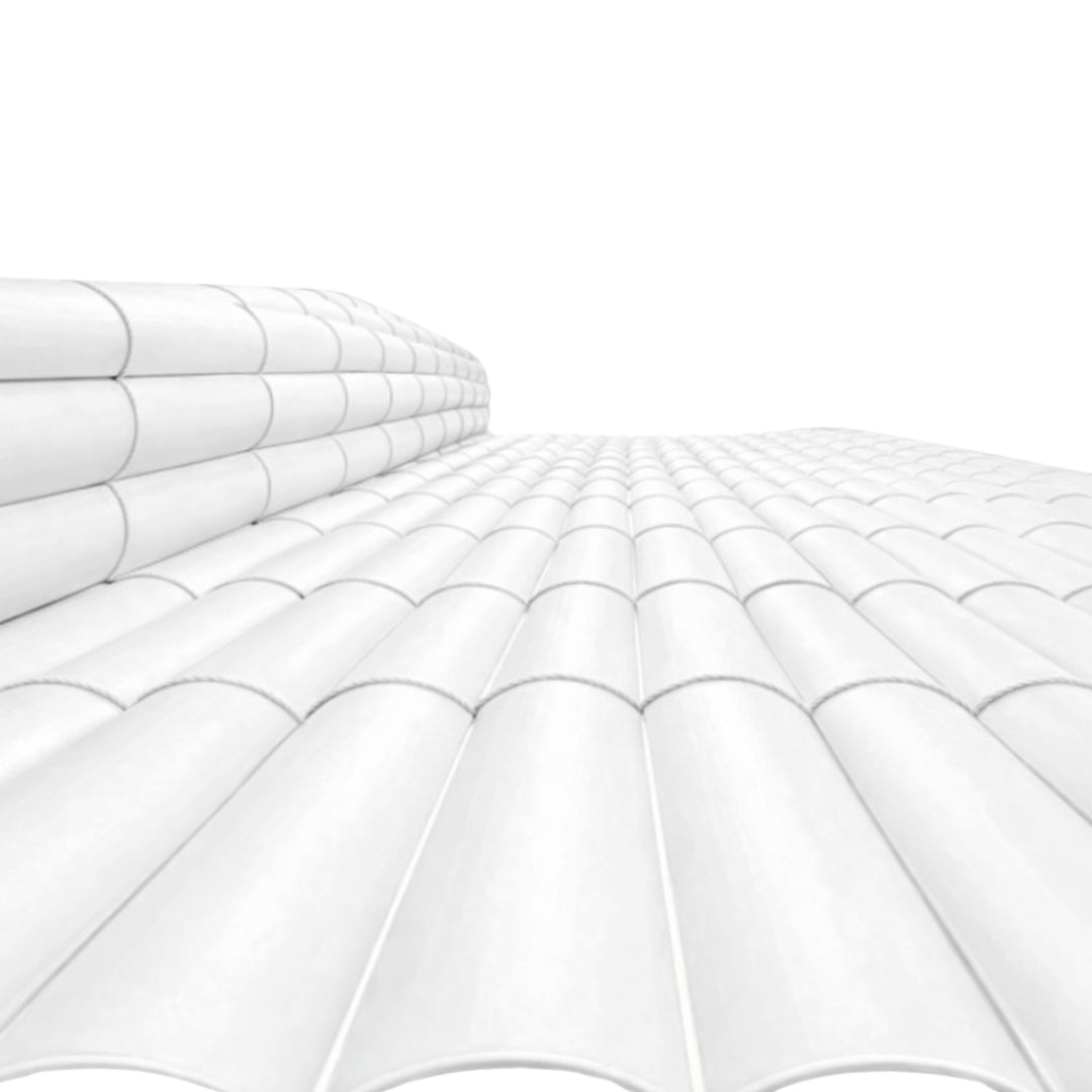 Cañizo Pvc Simple Cara Plasticane Blanco 1x3 M Nortene_2