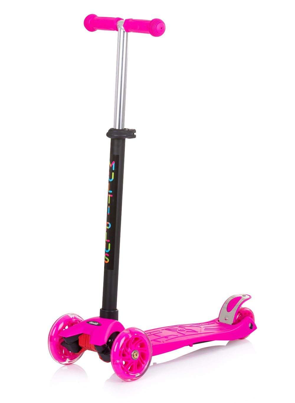 Patinete Infantil 3 En 1 Multi Plus Con Asiento Y Mango Parental Pink_4