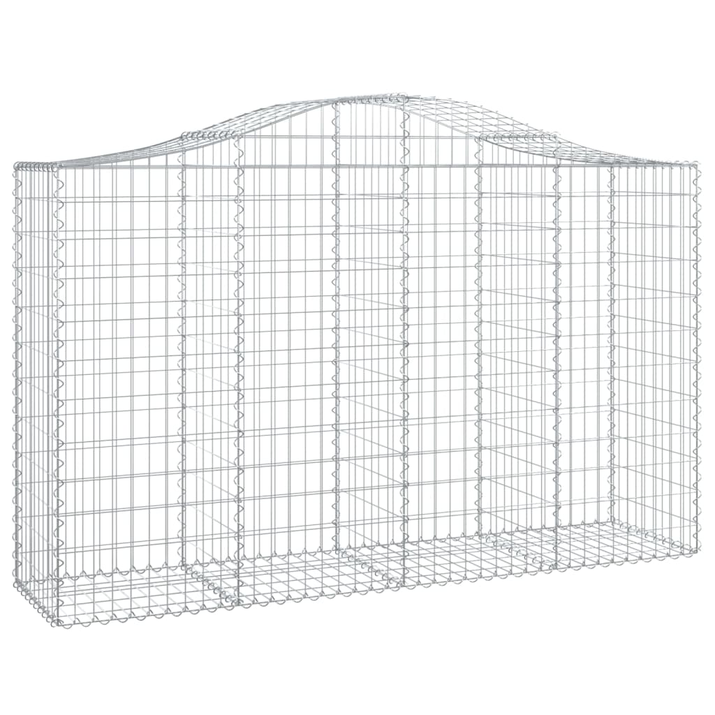 Cestas Gaviones 15 Uds Forma De Arco Hierro 200x50x120/140 Cm_2