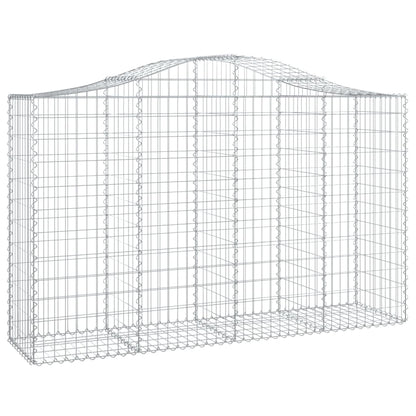 Cestas Gaviones 11 Uds Forma De Arco Hierro 200x50x120/140 Cm_2