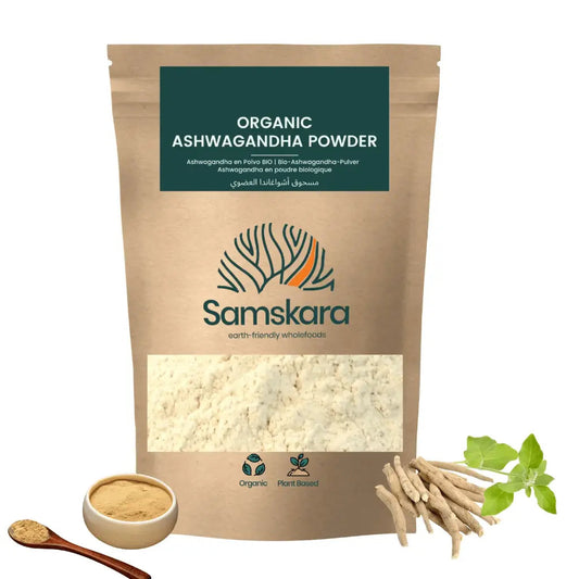 Ashwagandha En Polvo Bio - 250g | Superalimento Ecológico Vegano Para Batidos, Smoothies Y Zumos, Sin Azúcares Añadidos_0