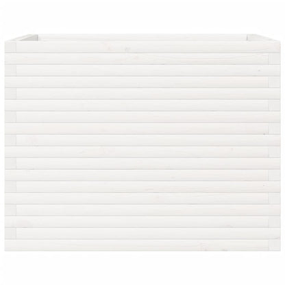Jardinera Madera Maciza De Pino Blanco 90x60x68,5 Cm_4
