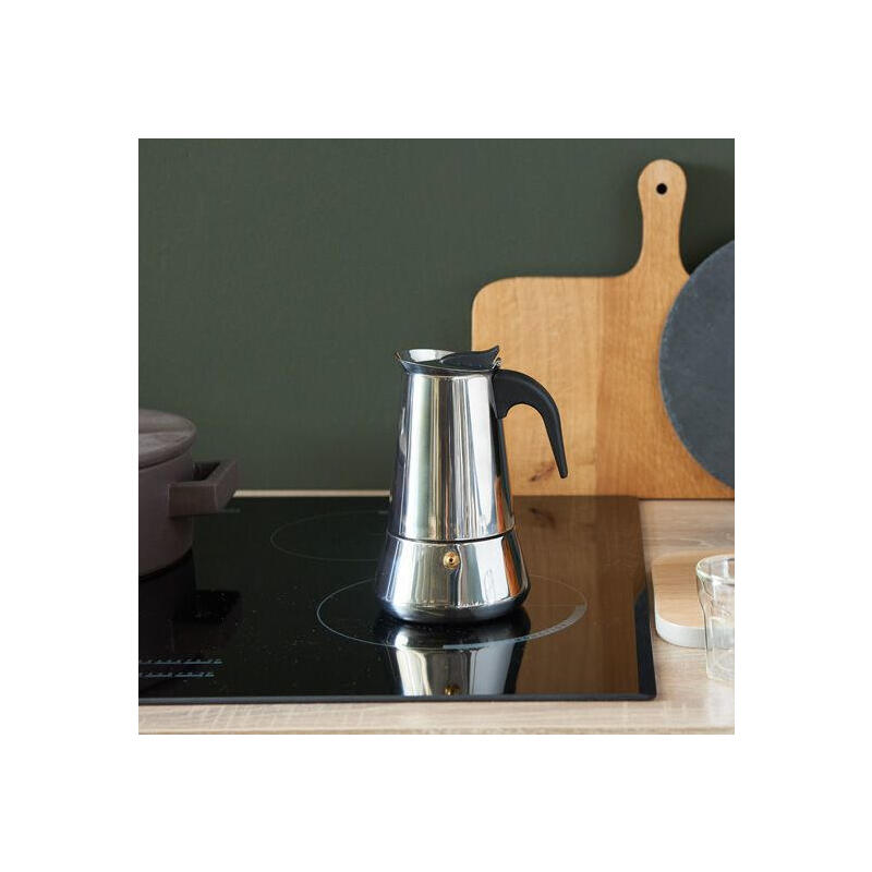 Cafetera Italiana Leopold Vienna Espresso Maker Trevi Acero/6 Tazas Lv113003_3