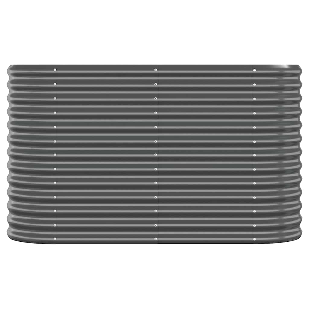 Jardinera Arriate Acero Galvanizado Antracita 114x40x68 Cm_2
