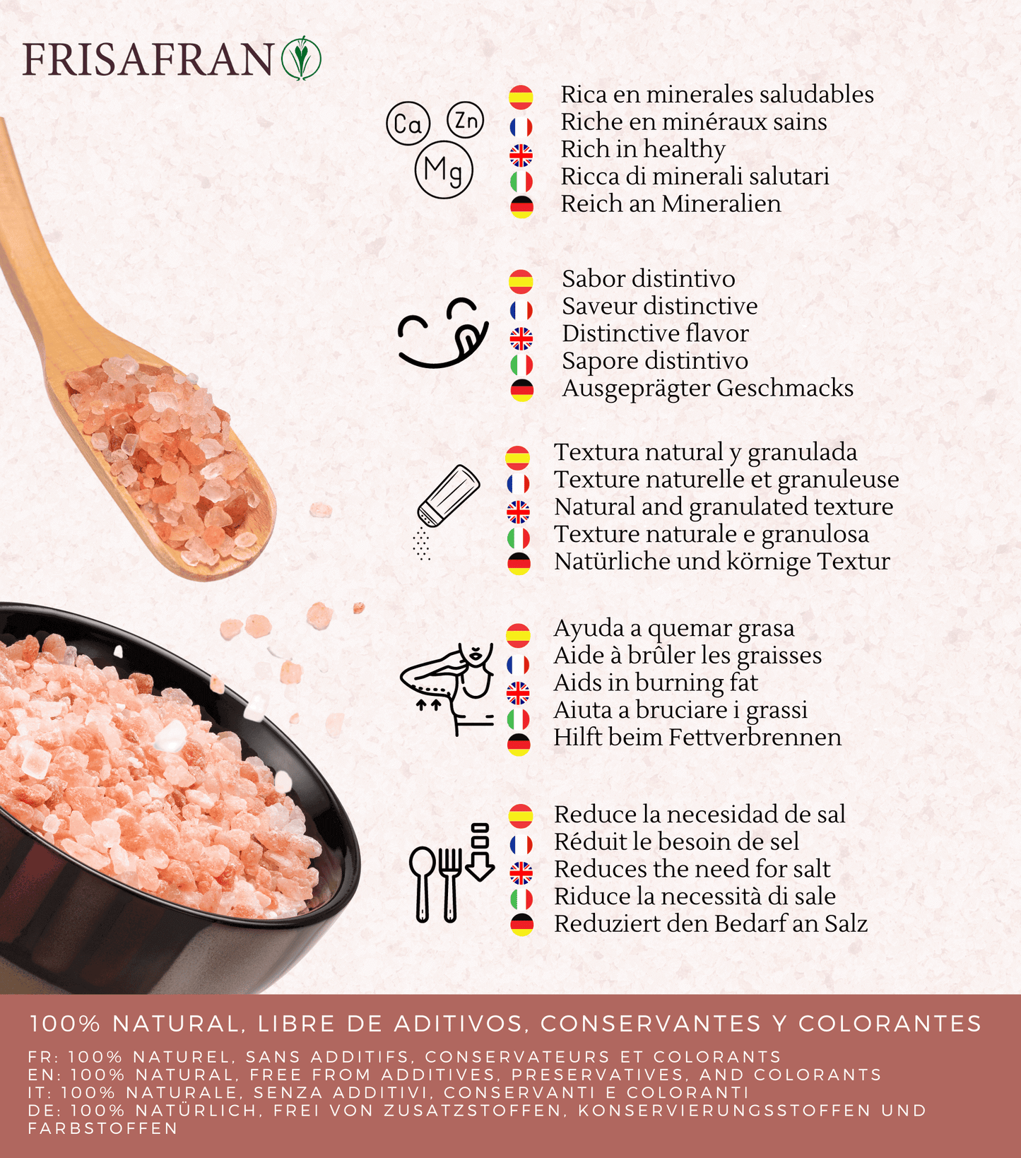 Sal Rosa Del Himalaya Gruesa - Calidad Y Sabor | Frisafran 1 Kg_1