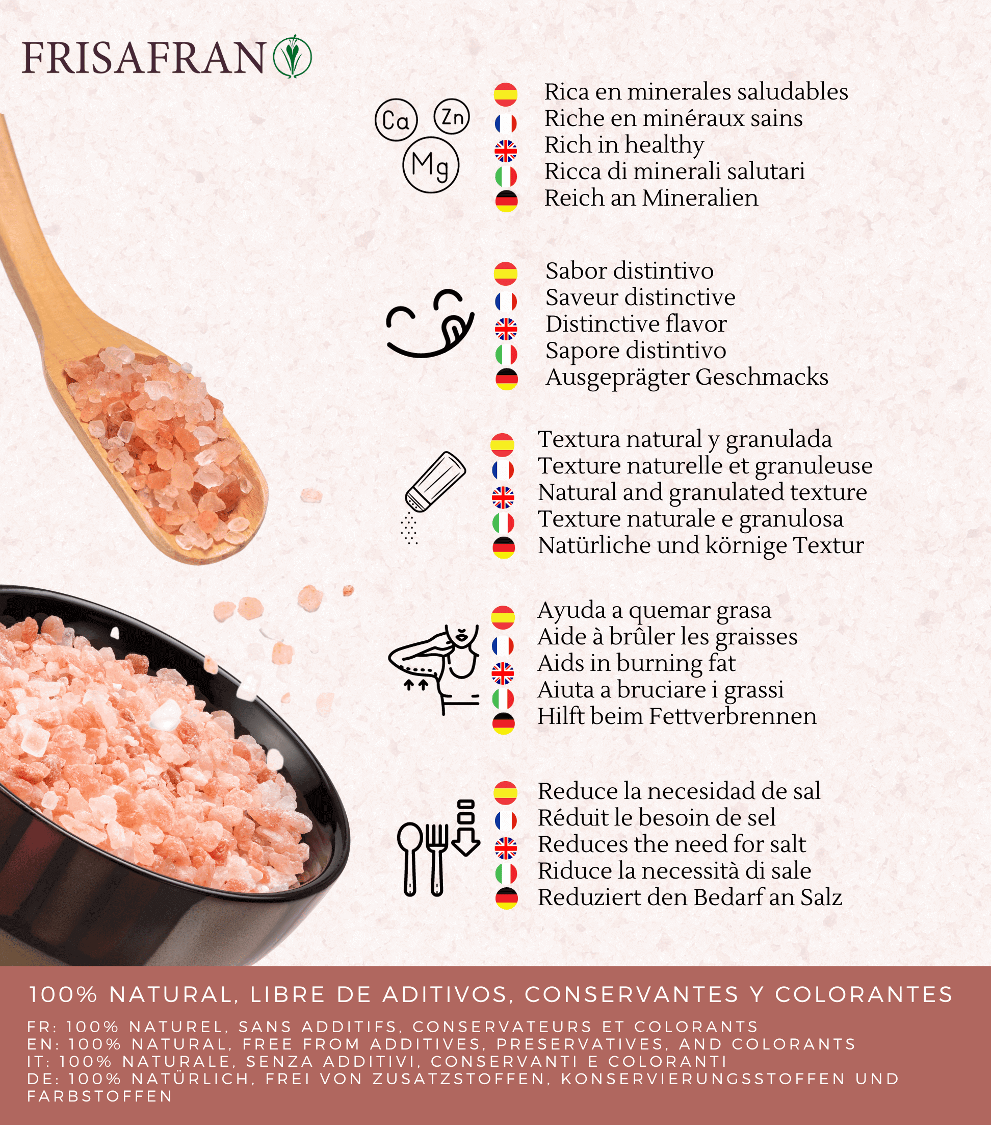 Sal Rosa Del Himalaya Gruesa - Calidad Y Sabor | Frisafran 1 Kg_1
