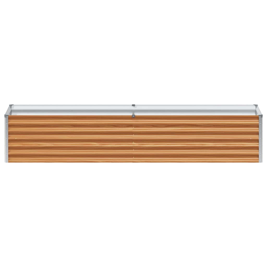 Arriate Elevado Marrón Claro 195 X 50 X 36 Cm Acero Galvanizado_4