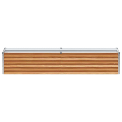 Arriate Elevado Marrón Claro 195 X 50 X 36 Cm Acero Galvanizado_4