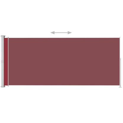 Vidaxl Toldo Lateral Retráctil Para Patio Rojo 200x500 Cm_4